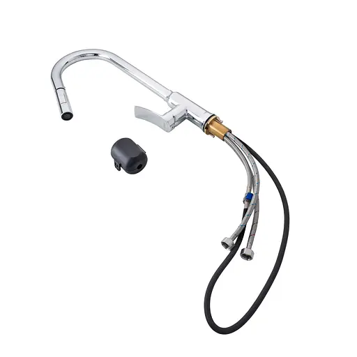 Смеситель для кухни с выдвижным изливом Haiba Bolero 014 HB9591 Хром - фото 4