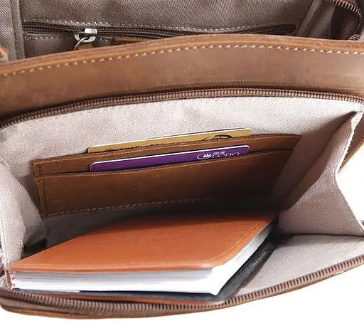 Чоловіча шкіряна сумка Vintage 21,5х25,5х7,5 см sum0012446 - фото 7