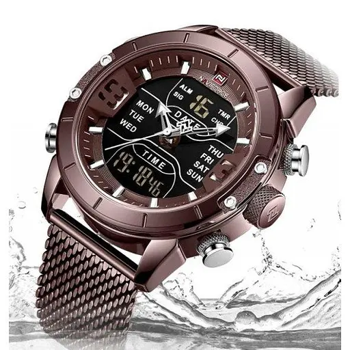 Мужские наручные часы Naviforce Tesla Brown NF9153 - фото 4