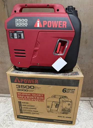 Инверторный бензиновый генератор iPower A3500DI (3.0/3.5 кВт) с дисплеем, колесами и ручкой - фото 6