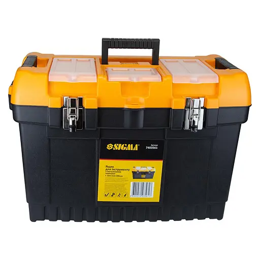 Ящик для інструменту  Sigma металеві замки 564×310×388мм 7403561 - фото 4