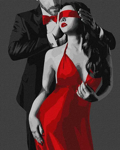 Набір для розпису по номерах Колір пристрасті, Ideyka, 40x50 см, КНО8518