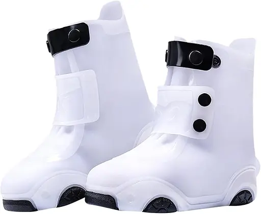 Бахіли на взуття Kidigo дитячі ПВХ H003 M 28-29 White (17564)