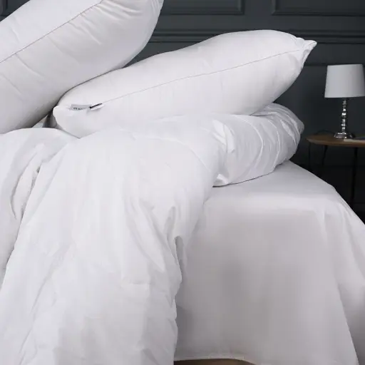 Літній постільний комплект MirSon Line Satin Light Pro Snow White з евкаліптовим волокном Двоспальний (2200010981988) - фото 5