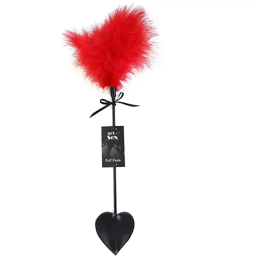 Лоскітка зі шлепалкою Art of Sex - Puff Peak Піка, колір Червоний - фото 2
