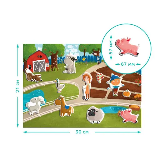 Розвиваюча магнітна гра "Ферма" DoDo 200206 - фото 4