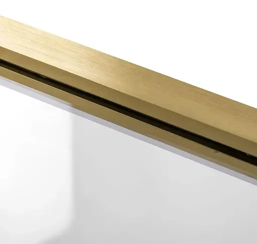 Душова стінка Rea Aero 120 brushed gold REA-K4702, прозорий, золотий - фото 7
