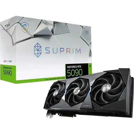 Видеокарта MSI GeForce RTX 5090 32 GB SUPRIM SOC (G5090-32SPS) UA [127280]