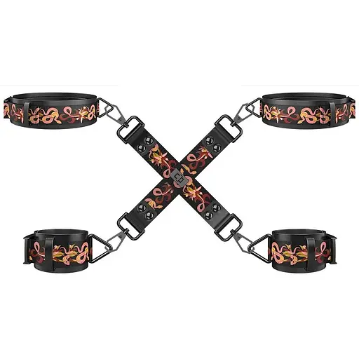 БДСМ-набір Lockink The FloweRing Serpent - Bondage Set, 7 шт. - фото 3