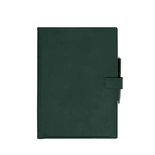 Шкіряний блокнот А4 (софт-бук) 9.2 зелений Crazy Horse - фото 8