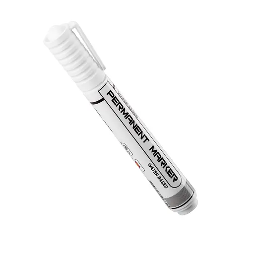 Маркер белый Polax 4мм (49-006) - фото 2