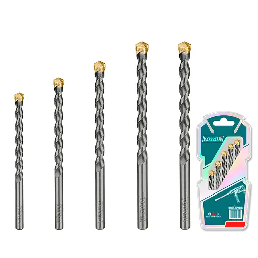 Набір свердел Total TACSD5055 по цеглині, бетону 4-10 мм 5 шт.
