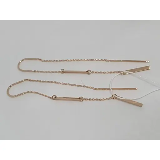 Золоті сережки-протяжки Tango. 580110 - фото 2