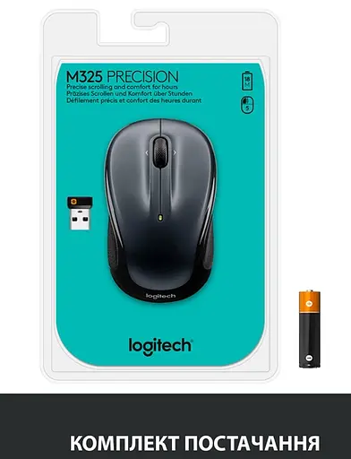 Мишка Logitech M325s Wireless Dark Silver (910-006812) - фото 8
