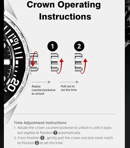 Часы мужские наручные North Edge piton 30 Bar (Серебристый) - фото 5
