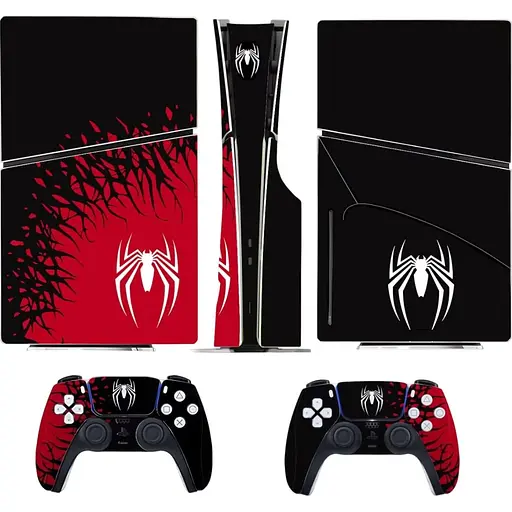 Наклейки для консолі DK Console Skin Sticker Spider-Man для PS5 Slim Blu-Ray 0506 (134226)