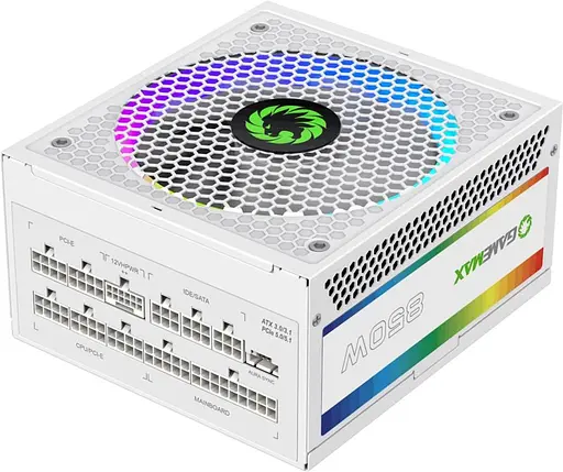 Блок живлення GameMax RGB 850 PRO 850W 80+ Gold White (RGB 850 PRO WH) - фото 7