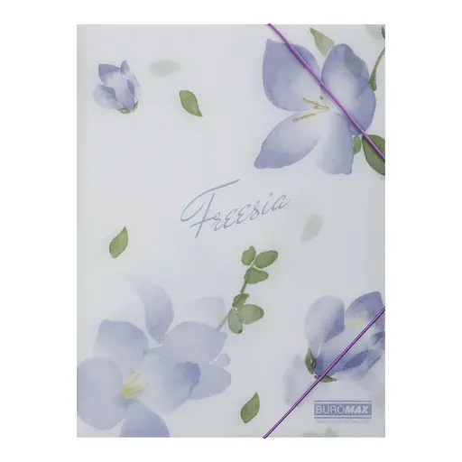 Папка на гумках Arabeski, А4, матовий непрозорий пластик, бузковий, 2 шт.