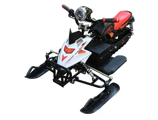 Електроснігохід Crosser S-1 (800W, 48V, 20Ah) на амортизаторах червоний