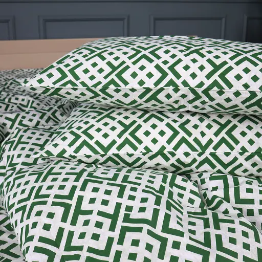 Наволочка Mirson бязь Abstract Green 50х70 см (2200013166061) - фото 1