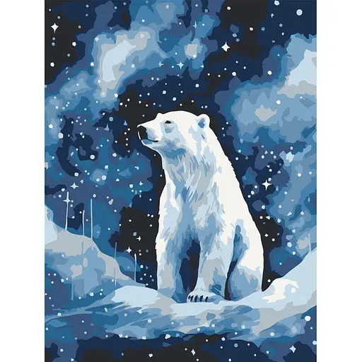 Картина по номерам "Полярный медведь" Art Craft 11698-AC 30х40 см - фото 1