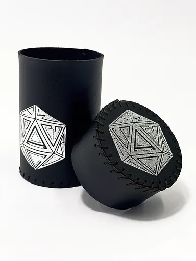 Настольная игра Планета Ігор Чаша для кубиков D20 (черная) (Dice cup D20 black) (pi-dc004) - фото 2