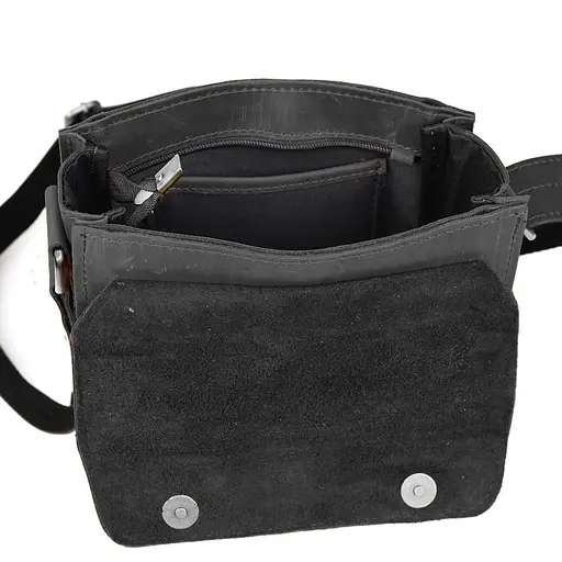 Чоловіча шкіряна сумка через плече TARWA 26х22х6 см sum0025696 - фото 9