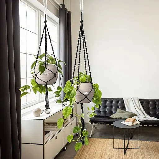 Підвіс Lechuza Macrame Boho чорний 120 см (13899) - фото 3