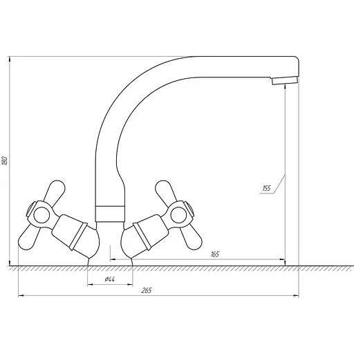Змішувач для раковини Globus Lux GB-SHARM-0104-06 - фото 4