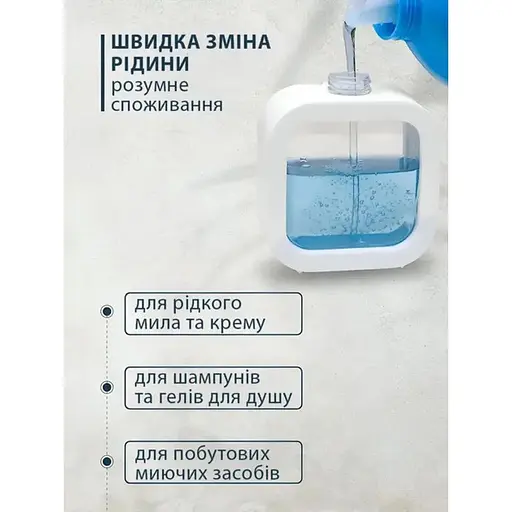 Диспенсер для рідкого мила антисептика - фото 6