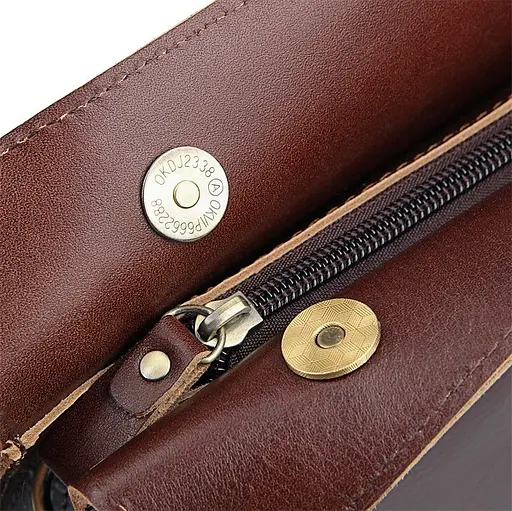 Кожаная мужская сумка через плечо John McDee 30.5х25.5х5.5 см sum0025813 - фото 10