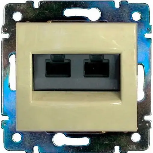 Розетка комп'ютерна Brille RJ45 кат 5 UTP 774131 Валена (774131)