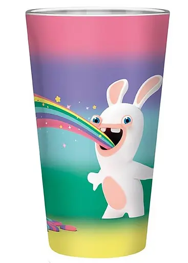 Склянка AbyStyle LAPIN CRETINS Rainbow Rabbids (Скажені кролики) 400 мл - фото 1