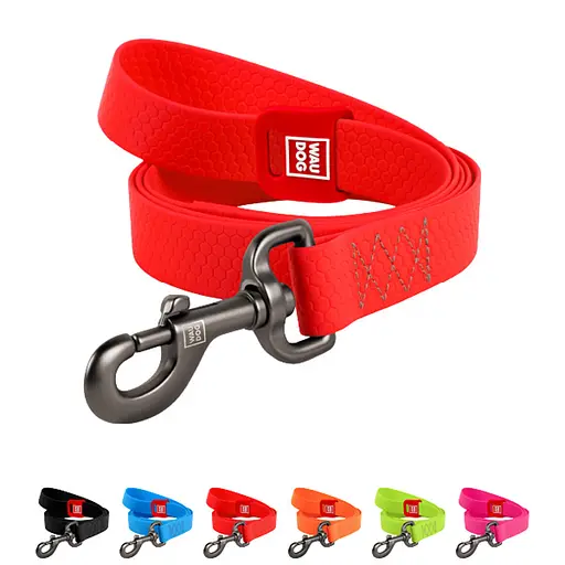 Водостойкий поводок для собак Waudog Waterproof L-XXL Ш 25 мм Д 305 см красный - фото 2