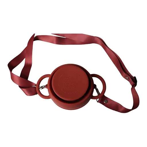 Безопасная пищевая силиконовая складная чашка oldbro 450 мл red - фото 4