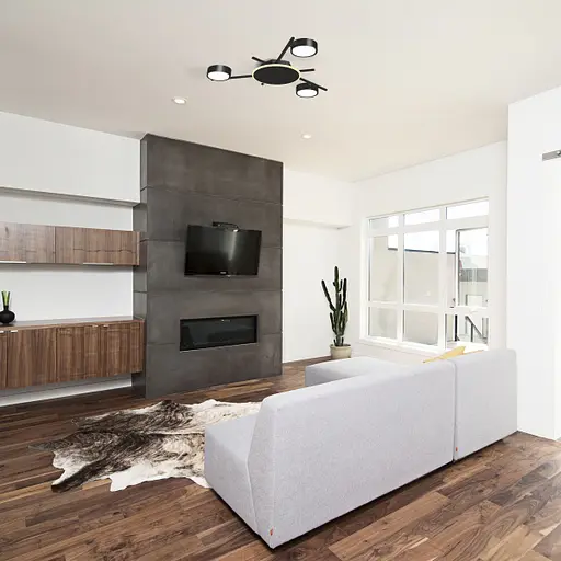 Світильник Videx під лампу 3xGX53 накладний з підсвіткою чорний VL-SPF20B-BB - фото 4