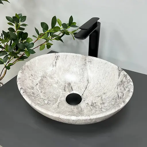 Умивальник VBI Parma stone накладний VBI-011005, Сірий - фото 2