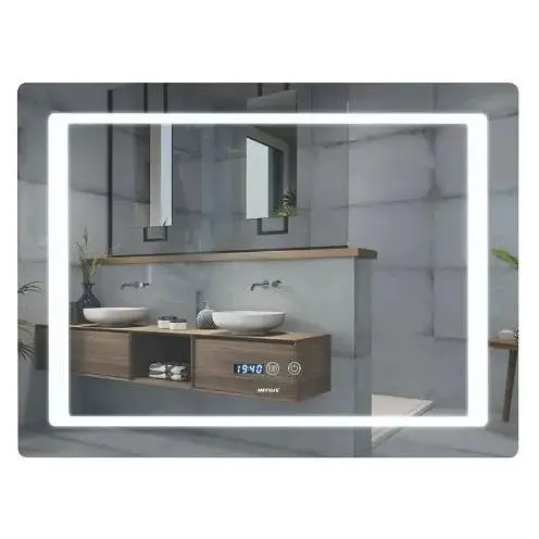 Дзеркало Mixxus Style MR03-90x70 (годинник, LED-підсвічування, антизапотівання) (MI6007) - фото 1