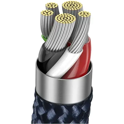 Кабель Baseus Explorer with Auto Shutdown USB-C to USB-C 100w 2m Deepsea Blue (P10319704321-01) [152044] - фото 5