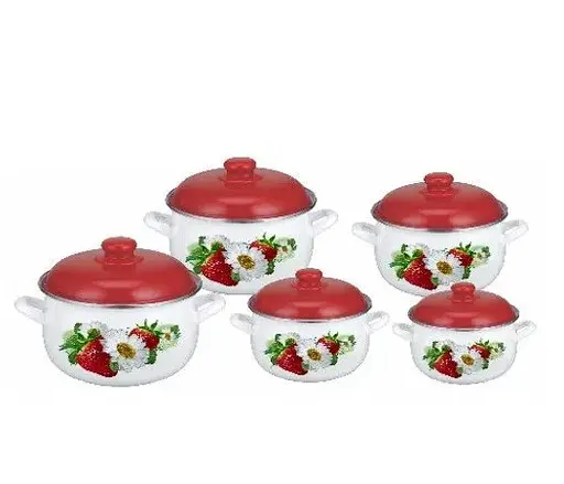 Набор кастрюль Edenberg EB-1875 10 предметов бордовый