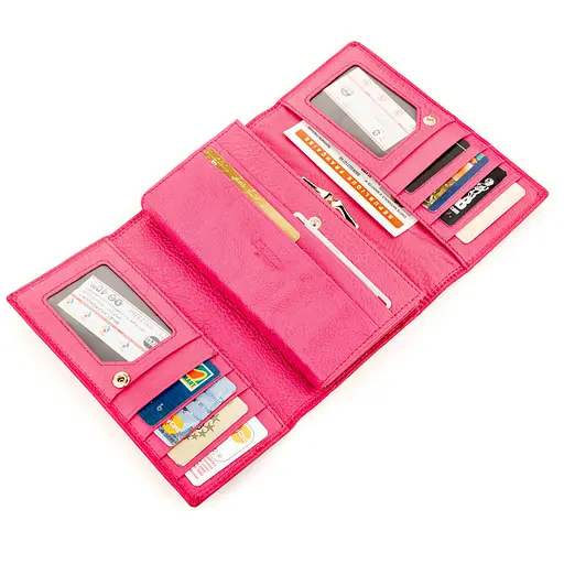 Жіночий шкіряний гаманець (S9001B) Boston 17.5х10х3.5 см acs0015653 - фото 5