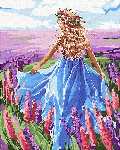 Набір для розпису по номерах Наодинці з думками, 40x50 см