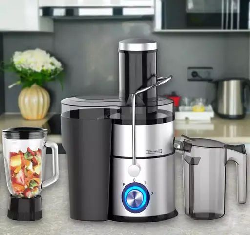 Соковижималка 4 в 1 Royalty Line 1000Вт RL-PJ19003 з блендером чопером та кавомолкою - фото 2