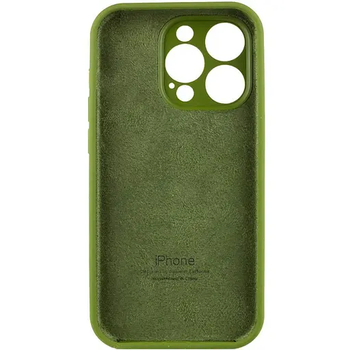Чохол Epik Silicone Case Full Camera Protective AA для Apple iPhone 13 Pro Max 6.7 Зелений/Dark Olive - фото 4
