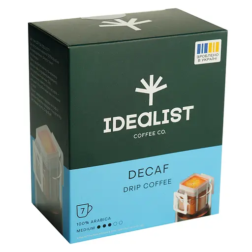 Дріп кава Idealist Coffee & Co. Decaf 84 г (7 шт. х 12 г)