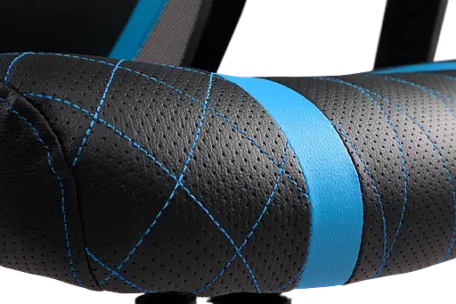 Геймерское кресло GT Racer черное с синим (X-6674 Black/Blue) - фото 6