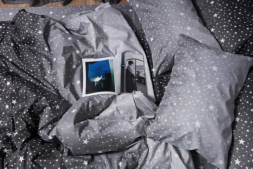 Комплект постельного белья Moon&Star Микросатин Premium Starry Night King Size 220x240 наволочки 4х70х70 - фото 2