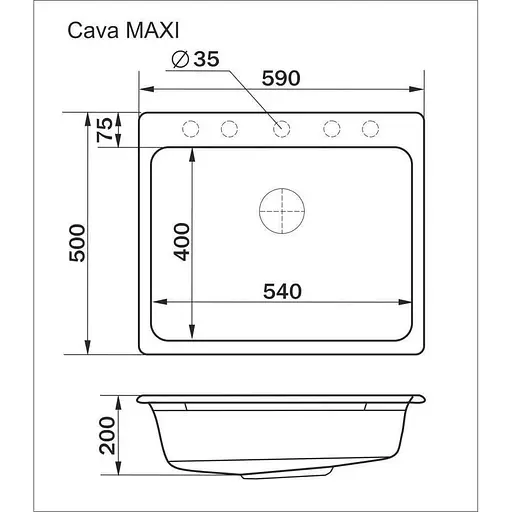 Кухонна мийка Interline Cava Maxi avena - фото 7