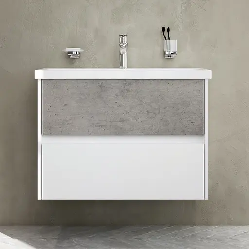 Тумба підвісна AM.PM GEM S 75 см з умивальником - фото 2