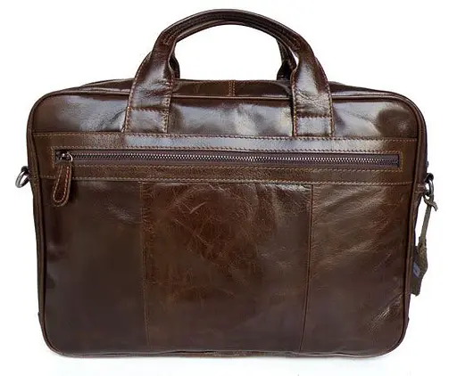 Чоловіча шкіряна сумка Vintage 37х30х10 см sum0013934 - фото 5